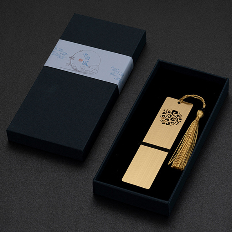 B- Gold plated Bookmark with Gift Box