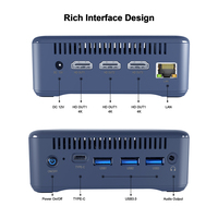 Mini-PC Intel N100 8G + 256G Tipo-C RJ45 3xHD Pantalla SSD DDR4 Wins11, Ordenador Industrial para Gaming, Monitor de Trabajo Escolar, para Videojuegos, para el Hogar
