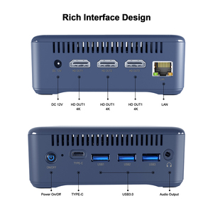 HSI-N100 Intel N100 8G + 256G Mini PC Type-C RJ45 3xhd hiển thị SSD DDR4 wins11 máy tính công nghiệp cho chơi game làm việc màn hình trường học - Product Image 4