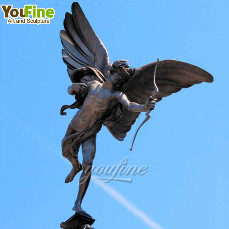 屋外特注等身大ブロンズ大天使の翼ルシファー像彫刻| Alibaba.com