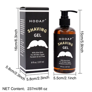 Gel da Barba Trasparente Personalizzato per Uomo, Cura di Precisione della Barba, con Acido Ialuronico e Aloe Vera, per Pelli Sensibili, Formato da Viaggio, OEM - Product Image 6