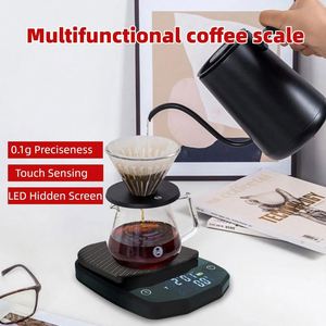 Trend Coffee Scale Sets Rectangle ABS Shell Tray Espresso Modes Type-C Charging Digital <b>Kitchen</b> Palm <b>Timer</b> 2kg Capacity Battery - Product Image 4