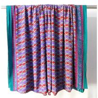Tissu de couture Sari en crêpe de soie, 5 yards, style Kimono rétro, vintage, vente en gros