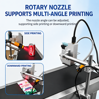 Mesin Printer Inkjet Online Terintegrasi untuk Pencetakan Logo, Tanggal, Kertas, Botol, dan Karton AISOMARK 12.7mm Harga Pabrik Portabel