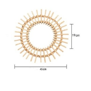 Décoration murale en raphia tissé à la main, style nordique et japonais, ornement mural suspendu pour la maison - Product Image 6