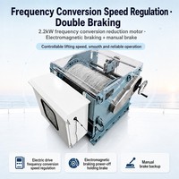 Treuil électrique à câble en acier de 3000 mètres avec moteur VFD, double freinage, compteur de longueur, compteur de tension, affichage local et palans à câble pour puits