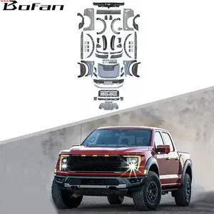 Auto-Accessoires Full Body Kit Voor Ford F150 Raptor Style Bodykit Voorbumper Voor Doorwaadbare F-150 21