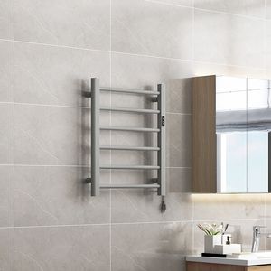 Avonflow <span class=keywords><strong>Petit</strong></span> Porte-serviettes chauffant Serviette chauffante <span class=keywords><strong>Radiateur</strong></span> Revêtement en poudre Porte-serviettes <span class=keywords><strong>électrique</strong></span> avec thermostat - Product Image 5