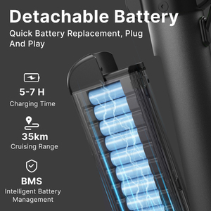 Envío Directo desde Europa, Scooter Eléctrico de Alta Potencia con Motor de 45KM, Batería de Litio Extraíble, Scooter Electrónico de Dos Ruedas X8 Plegable - Product Image 4