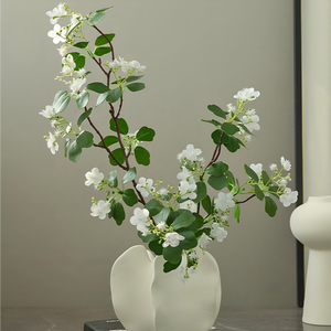 Flor Artificial Realista <span class=keywords><strong>de</strong></span> Jazmín Blanco <span class=keywords><strong>de</strong></span> Tallo Único, Decoración Floral Moderna para Interiores, Hoteles y Restaurantes - Product Image 5