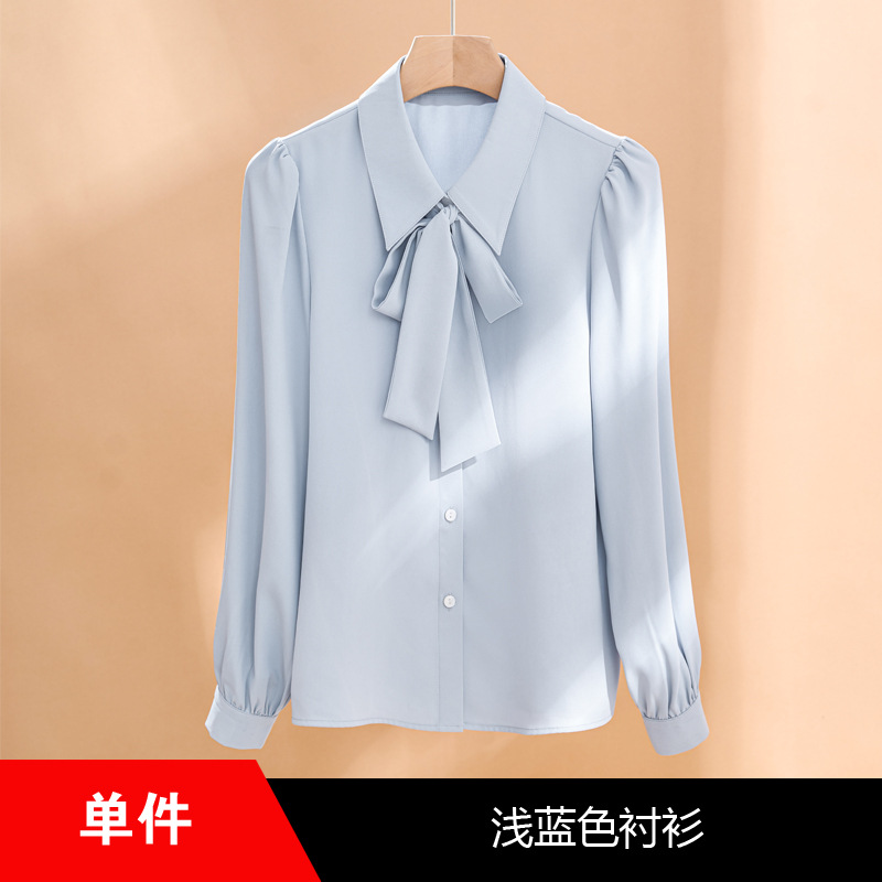 light blue shirt
