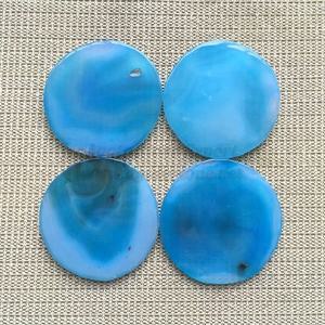 Wholesale Natural <b>Blue</b> Agate <b>Coaster</b> Feng Shui Figurine for Energy Healing and Decorative Use from India - Product Image 1