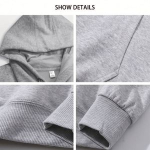 Diseño de Logotipo Personalizado, Diseño en Blanco para Publicidad, Uniforme de Trabajo en Equipo, Uniforme Unisex para Personal de Empresa, Sudadera con Capucha Informal de Algodón - Product Image 2