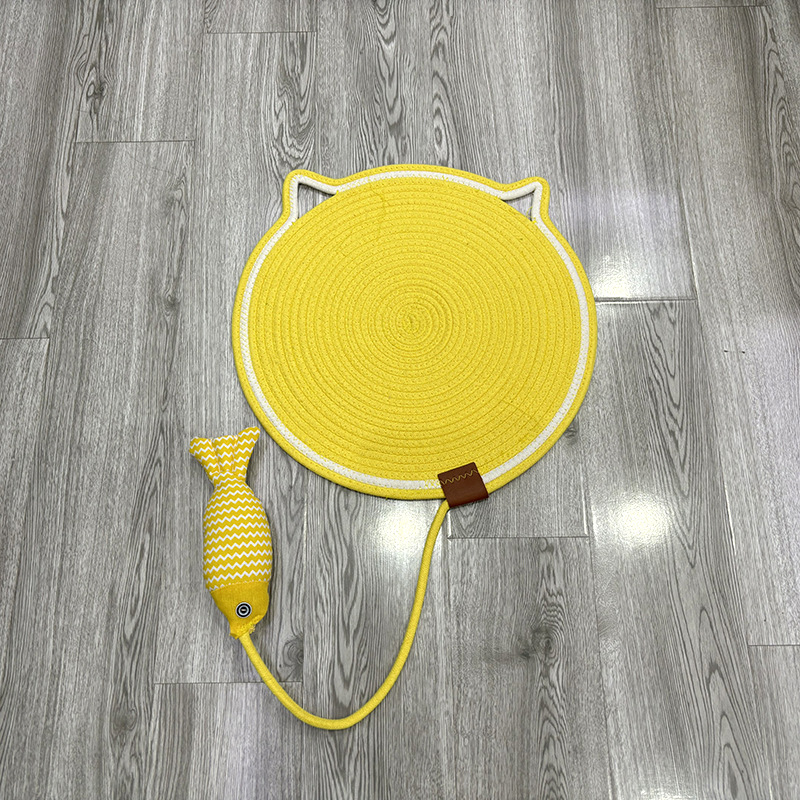 Yellow toy fish all-in-one mat