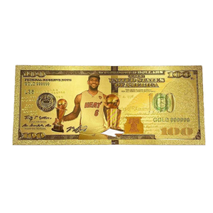 5 Modelos de Billetes de <span class=keywords><strong>LeBron</strong></span> James de Nice America, Bañados en Oro de 24k, para Regalos - Product Image 4