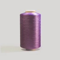 Fil monofilament 100% polyester, série violette, DTY ou ITY 150D-600D, pour le tricotage et le tissage