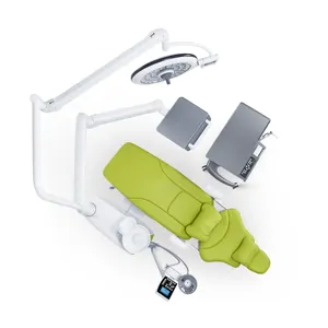 Comprar mejor equipo de laboratorio dental silla dental equipo dental silla con Tablero de Control de fábrica