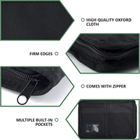 Organisateur de documents de voiture personnalisé, sac de rangement pour boîte à gants, porte-cartes de immatriculation, d'assurance et de permis de conduire, multi-poches