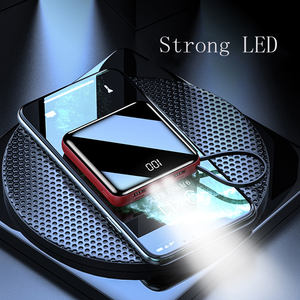 휴대용 미니 파워뱅크 10000mAh 대용량 고속 충전 10W USB-C & 마이크로 USB LED 디스플레이 플라스틱 울트라 슬림 - Product Image 5