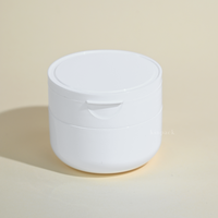 Pots en plastique PP mat recyclables de 100 g avec cuillère pour crème corporelle, emballage cosmétique