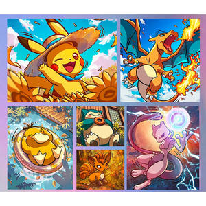 Magneti per Frigorifero in Carta Acrilica con Sabbie Mobili della Collezione GP, Prodotti Bestseller per Baby Eif Poke Mon, Regalo per Trasmissioni in Diretta - Product Image 4