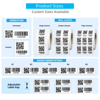 Rollo de Etiquetas con Código QR - Código de Barras 2D Impreso Personalizado para Trazabilidad de Productos y Campañas de Marketing