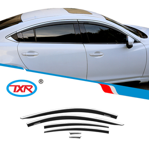 Accesorios <span class=keywords><strong>Auto</strong></span> Vent Visors Window Black con Deflector <span class=keywords><strong>de</strong></span> acero inoxidable Rain Sun <span class=keywords><strong>Protector</strong></span> para MAZDA 6 Atenza 2013-2024 - Product Image 5