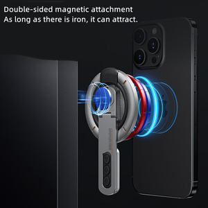 Relief 360 Rotating Adjustable Height Dual Side Magnetic Aluminum Alloy Handlebar Mount Phone Grip <b>Stand</b> Universal Soft Ring - Product Image 5