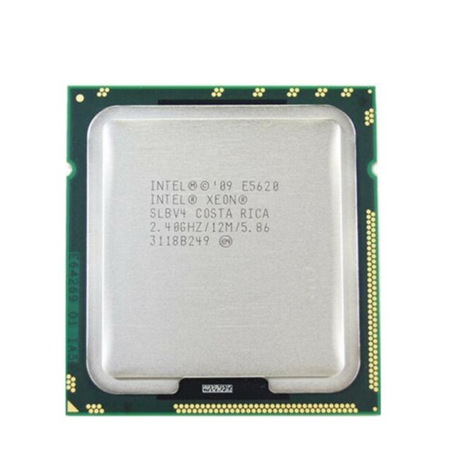 Xeon E5620 2.4GHz 12MB 5.86GT/s SLBV4 LGA1366 Quad Core CPU Server Processor