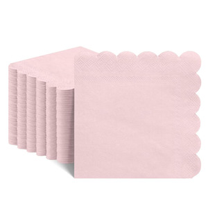 Custom ized Manufactured Company Einweg-Servietten aus farbigem Papier Weiß Braun Schwarz Bar Logo Pack Style Pink Dinner Servietten - Product Image 6