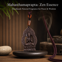 Collier d'encens au Borneol fait main, Pendentif Bouddha Mahasthamaprapta, Herbes Naturelles, OEM, Marque Privée, Spirituel, Porte-bonheur, Signe du Zodiaque Cheval