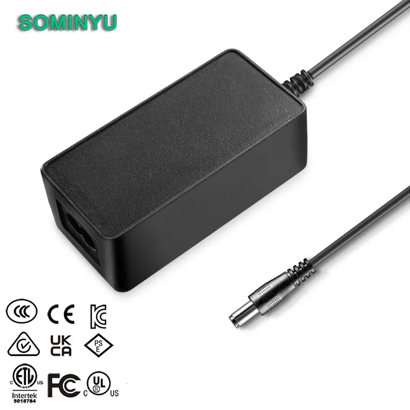 25.2v2a desktop type charger for electronics goods charging with ETL FCC CE UKCA SAA CCC PSE approval