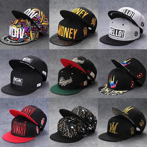 Customized Street Dance Hip Hop Snapback <b>Hat</b> Embroidery Flat Brim Youth Fashion Cap Breathable For Teens And Adults - Product Image 1