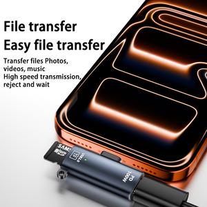 Typ-C 2-in-1 Adapter TF-Kartenleser mit <span class=keywords><strong>PD100W</strong></span> Schnellladung USB-C Kartenleser-Konverter zum Anschluss von SD-Karten - Product Image 3
