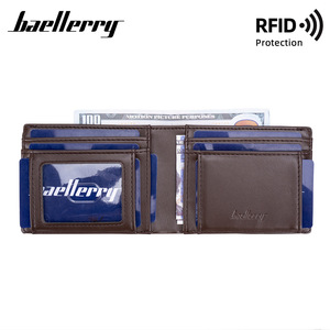 Baellerry Men's Card Holder Thin <b>RFID</b> Protection <b>Wallet</b> For Credit Card Everyday Use - Product Image 3