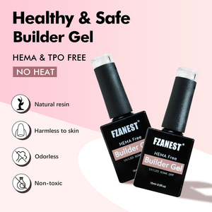 FZANEST, gel de construcción autonivelante sin hema en botella, suministros para uñas, constructor de salón en una botella - Product Image 4