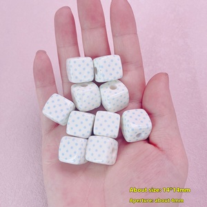 ลูกปัดกลมหลากสีขนาด 14 มม. ทำจากลูไซต์ ขายส่งสำหรับงาน DIY วัสดุทำเครื่องประดับ - Product Image 3