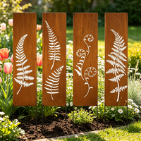 Panneaux de séparation de jardin en acier Corten découpés au laser, personnalisables, pour la décoration de la cour, du jardin, du chemin et du paysage