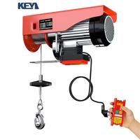 Mini-treuil électrique à câble de 200 kg, câble de 4 mm, longueur de 6 m, vitesse de levage de 100 m/min, IP56, commande au sol, construction