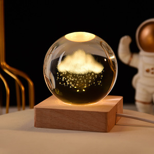 <span class=keywords><strong>Boule</strong></span> <span class=keywords><strong>de</strong></span> <span class=keywords><strong>cristal</strong></span> du système solaire avec gravure laser 3D personnalisable, base LED, vente en gros d'usine, <span class=keywords><strong>boule</strong></span> <span class=keywords><strong>de</strong></span> verre cristallin vierge - Product Image 5