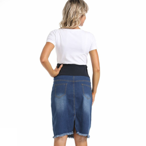 Falda informal de cintura alta para mujer, vestidos de maternidad transpirables de alta calidad, faldas cortas de verano para mujeres embarazadas - Product Image 4