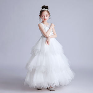 Nouvelle Robe de Princesse 2021 pour Enfants, Robes de Soirée à Fleurs, Robe de Mariage Élégante pour Filles, Vêtements pour Filles - Vente Directe Usine - Product Image 5