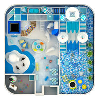 Centre de jeux commercial, équipement de jeux intérieur, toboggans, parc à thème interactif pour enfants, équipement de terrain de jeux intérieur