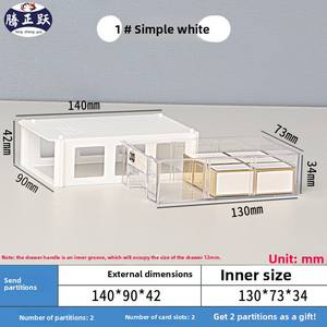 Tengzhengyue Boîte de rangement de bureau moderne Combinaison gratuite <span class=keywords><strong>Bloc</strong></span> de construction Organisateur de jouets Boîte de classification de type tiroir d'injection - Product Image 6
