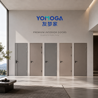 Puerta de Aluminio sin Marco de Lujo |   Puerta Interior Moderna Minimalista a Medida, Resistente al Agua, con Acabado de Superficie para Uso en Villas y Escuelas