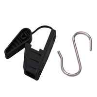 Serre-câbles FTTH pour câbles optiques plats, clips en nylon et acier inoxydable, serre-câbles avec crochet