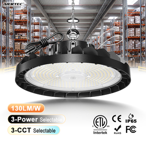 Lampes LED Highbay rondes suspendues UFO, 150W 100W commutables, IP65 ETL, éclairage pour atelier, entrepôt, garage, magasin - Product Image 1
