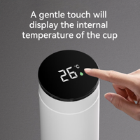 Termo Inteligente con Pantalla de Temperatura y LED Térmico, Termo Inteligente para Beber Agua