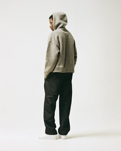 Sudadera con capucha de invierno personalizable para hombre, tejido con patrón 3D de punto polar, Color sólido, serigrafía bordada, ecológica - Product Image 1