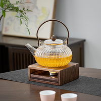 Supports de bougies chauffe-plat carrés en bois de style chinois pour la décoration intérieure de Noël et de Pâques, et chauffe-café et boissons